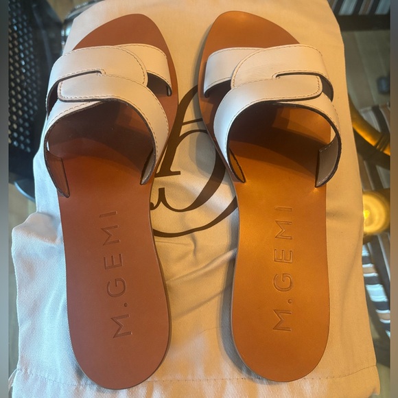 M Gemi The Lorenza White Sandals || NWB || Size 40.5/9.5 - Picture 6 of 6